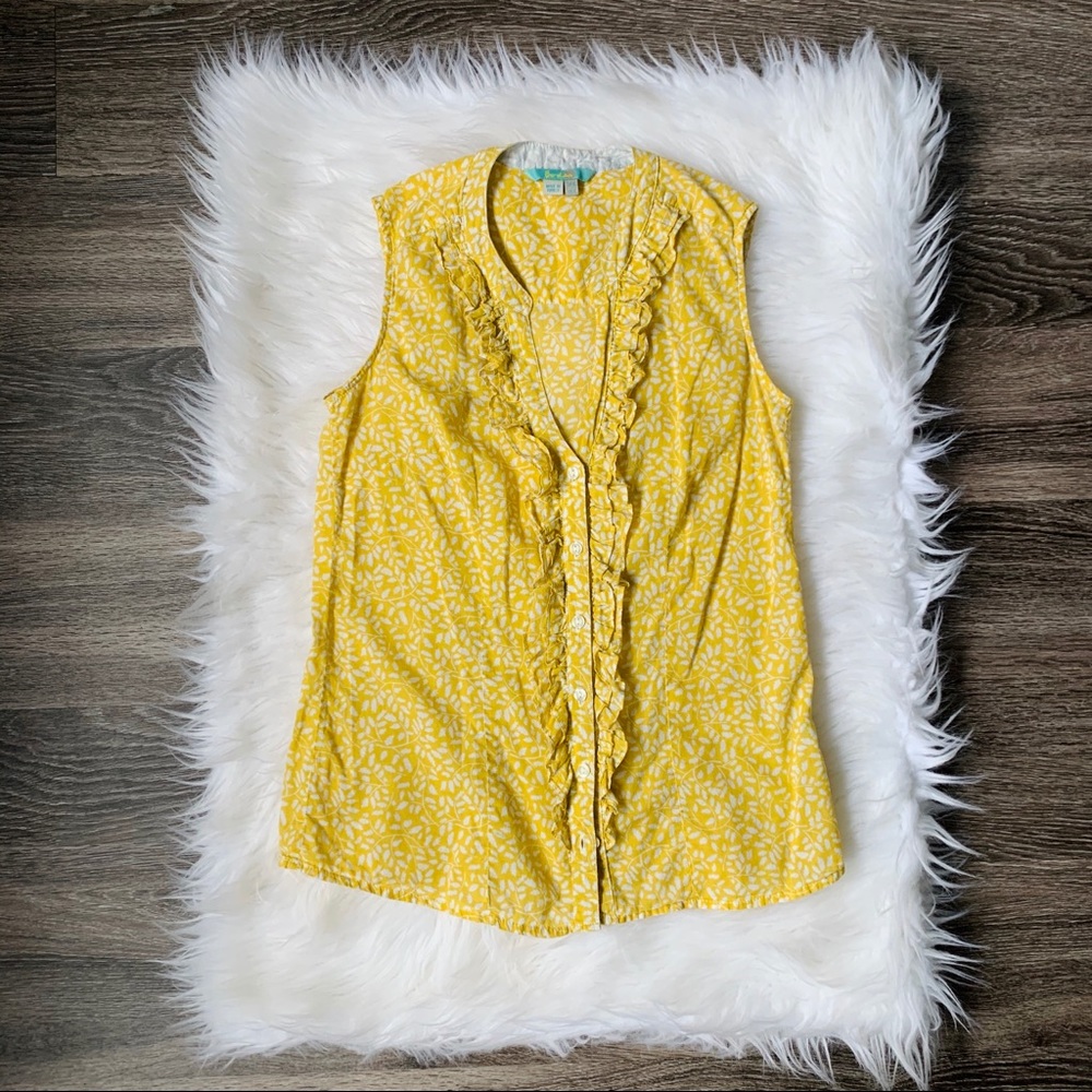 Boden Floral Sleeveless Top